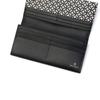 Dressteria Cesky Flap Long Wallet with Coin Purse, Cowhide Leather, No. 866605, Black