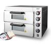 Dual-Layer Electric Oven with Independent Temperature Control for Roasting, Baking, and Cooking Sweet Potatoes, Pizza, Bread, Cake, and Chicken.