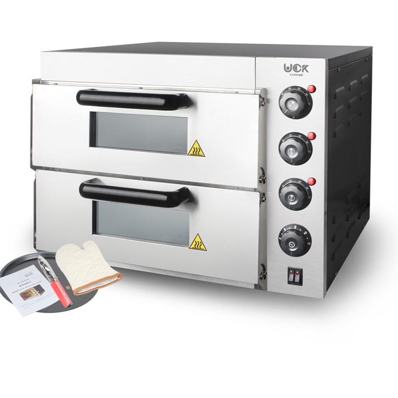 Dual-Layer Electric Oven with Independent Temperature Control for Roasting, Baking, and Cooking Sweet Potatoes, Pizza, Bread, Cake, and Chicken.