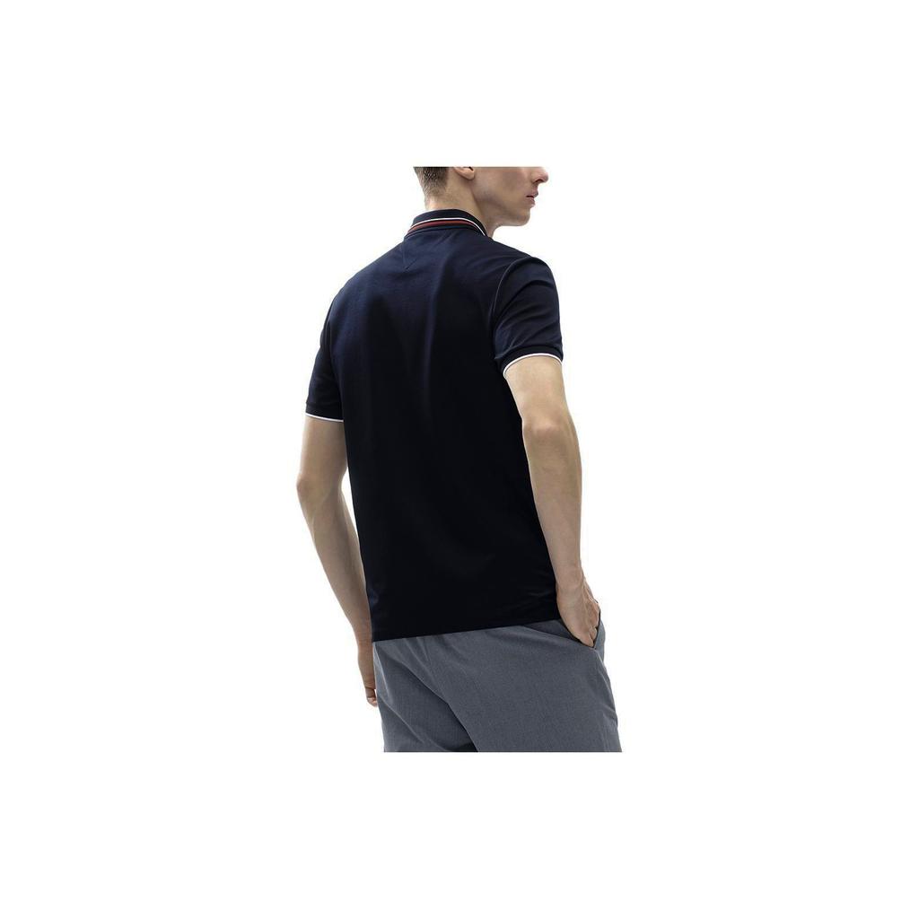 Fila Colorblock Gestreiftes Poloshirt Herren Tops Legendary-Blue F11M321199BNV