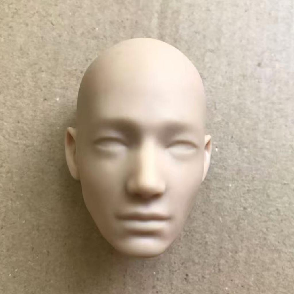 MENGF YUNYI 1/6 Чоловіча лялька Лисі голови з невеликими дефектами для DIY малювання, практики макіяжу, білі, рожеві, бежеві, частини ляльки солдата