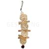 7Pcs African Grey Parrot Nature Wooden Chew Toy Hanging Rattan Ball Loofah Bird Toy for Birds Toys
