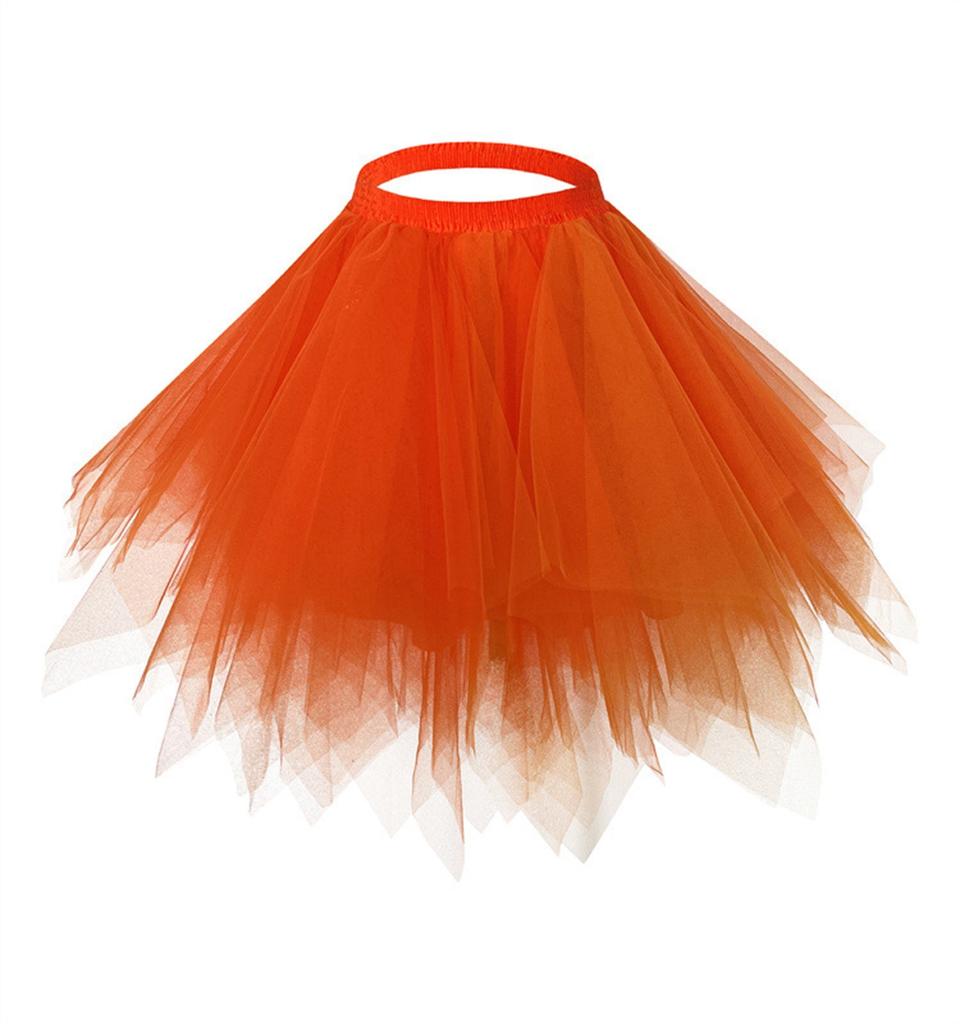 Women's Casual Color Mesh Mesh Skirt Skirt Princess Skirt Half Skirt Skirt