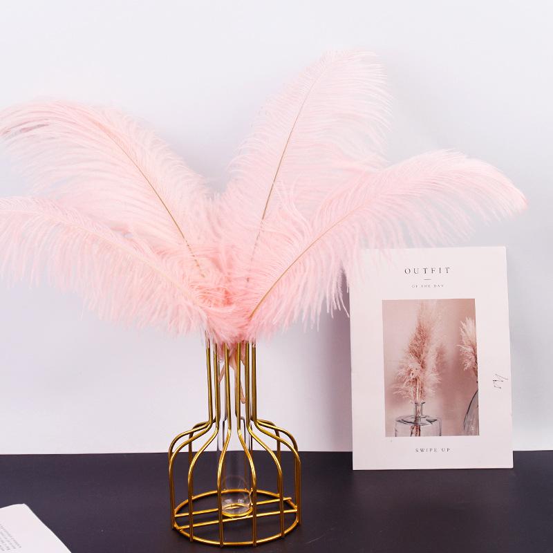 

Красочные страусиные перья 30-35 см, украшение для дома, цветочная композиция, свадебные страусиные перья 10PCS шампанского