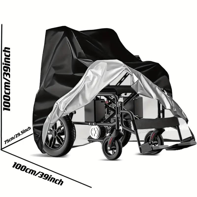 

Улучшите свою мобильность со стильным чехлом для электрической инвалидной коляски из ткани Оксфорд! 115x75x130CM чёрный