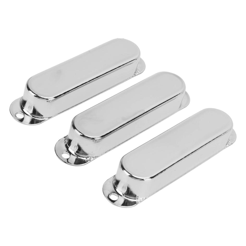 3Pcs Electric Guitar Single Coil Pickup Cover Copper Instrument Accessory Set Kit