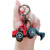 Mini Engineering Cars Charm Keychain Pull Back Cartoon Toy Car Keychain Pendant Anti-Detachable Hook Decompression Tool