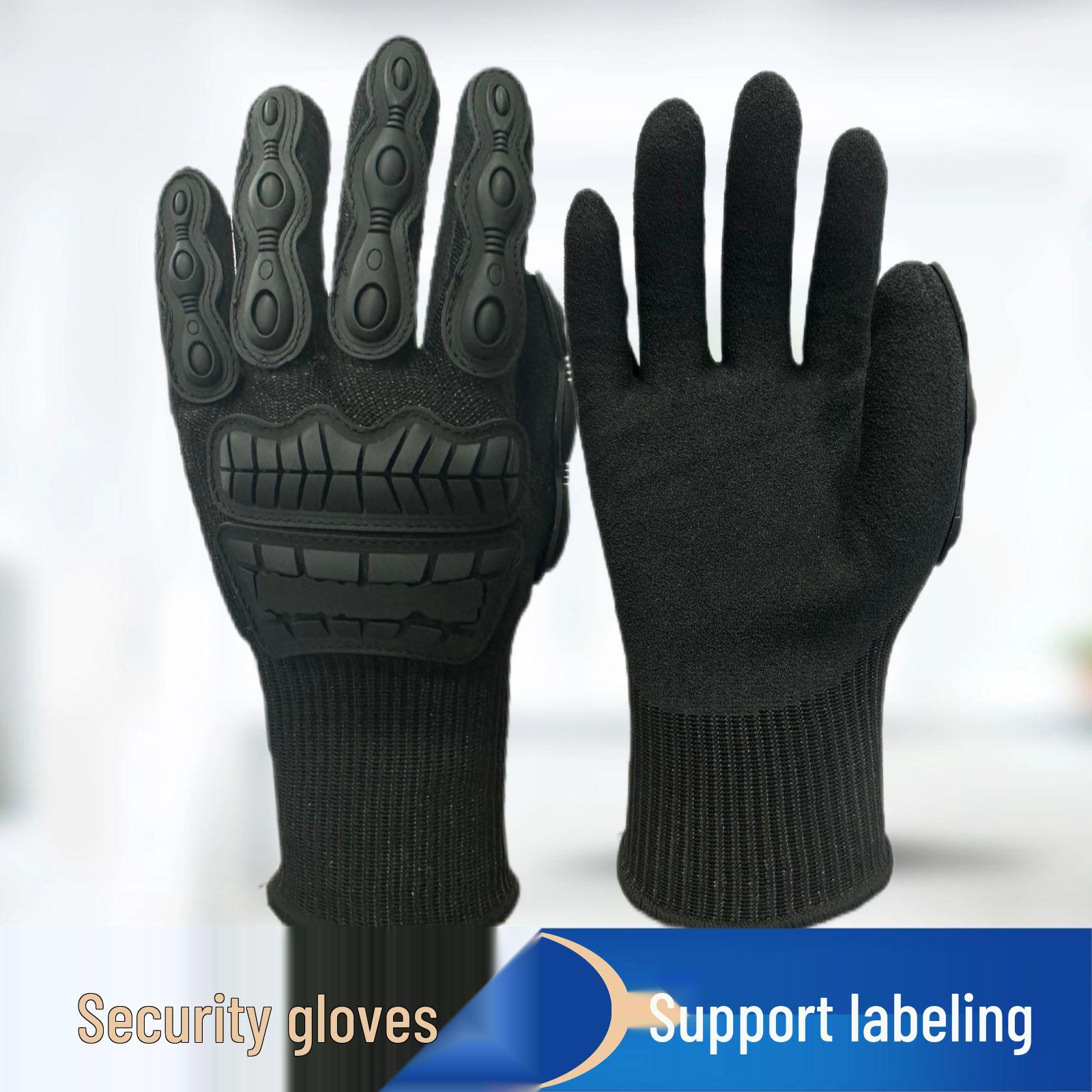

Tactical Anti-Stab Gloves with TPR Protection, Anti-Collision, and Anti-Slip for Security, Cycling, and Mountaineering.