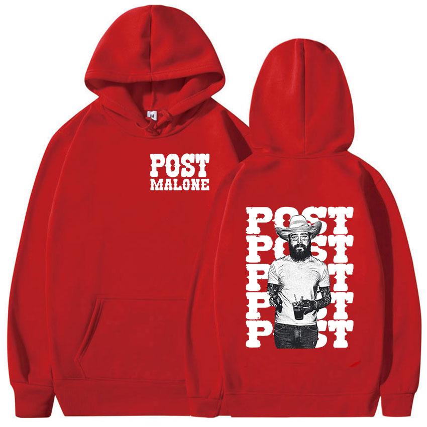 2025 Fall Winter Rapper Malones Graphic Hoodie Men's Hip Hop Vintage Pullover Sweatshirt Men's Casual Fashion Oversize Hoodie