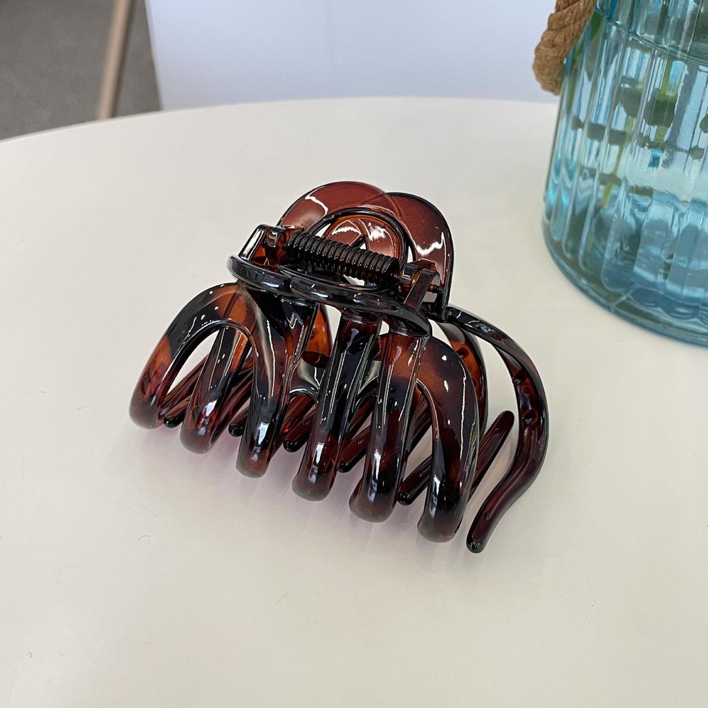 Large Super Grip Pumpkin Claw Clip for Thick Hair - Shark Style Updo Hair Clip 2025