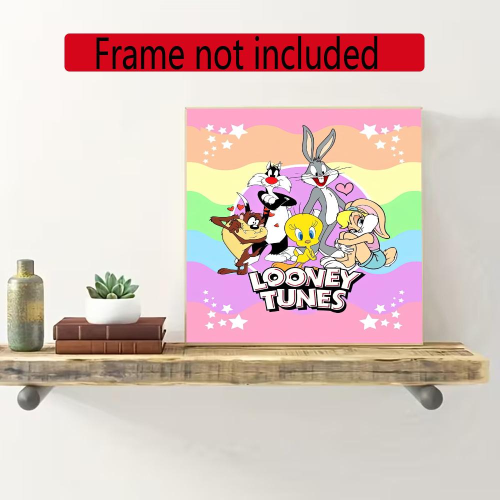 Looney Tunes 5D Diy Diamond Painting Round Diamond Mosaic Suitable For Beginners Diamond Painting Rhinestones Gift Frameless