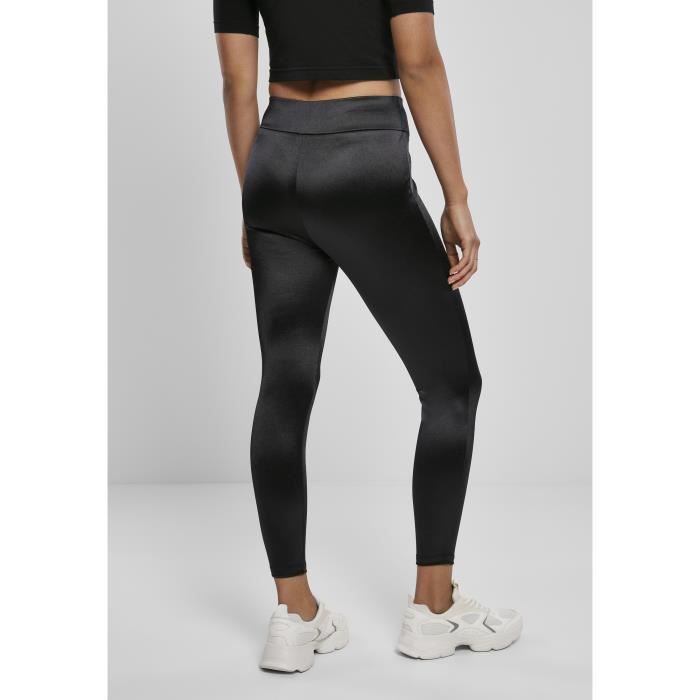 Legging Femme - Urban Classics - Shiny High Waist - Noir - Respirant - Non Imperméable