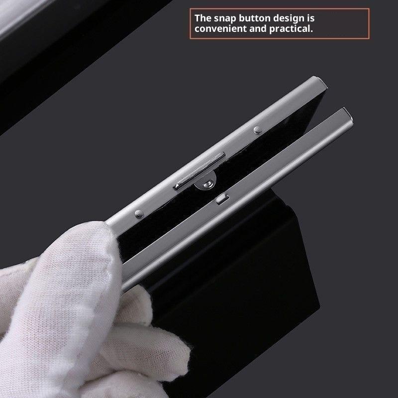 1 Adet Kartvizitlik Rfid Kredi Kartı Tutucu Paslanmaz Çelik Kimlik Kartı Kılıfı İnce Metal Cüzdan
