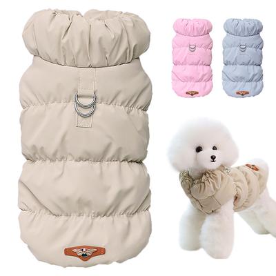 Weiche Warme Hundekleidung Winter Gefütterte Welpen Katzenmantel Jacke für Kleine Mittelgroße Hunde Chihuahua Französische Bulldogge Pudel Weste Haustier Outfit