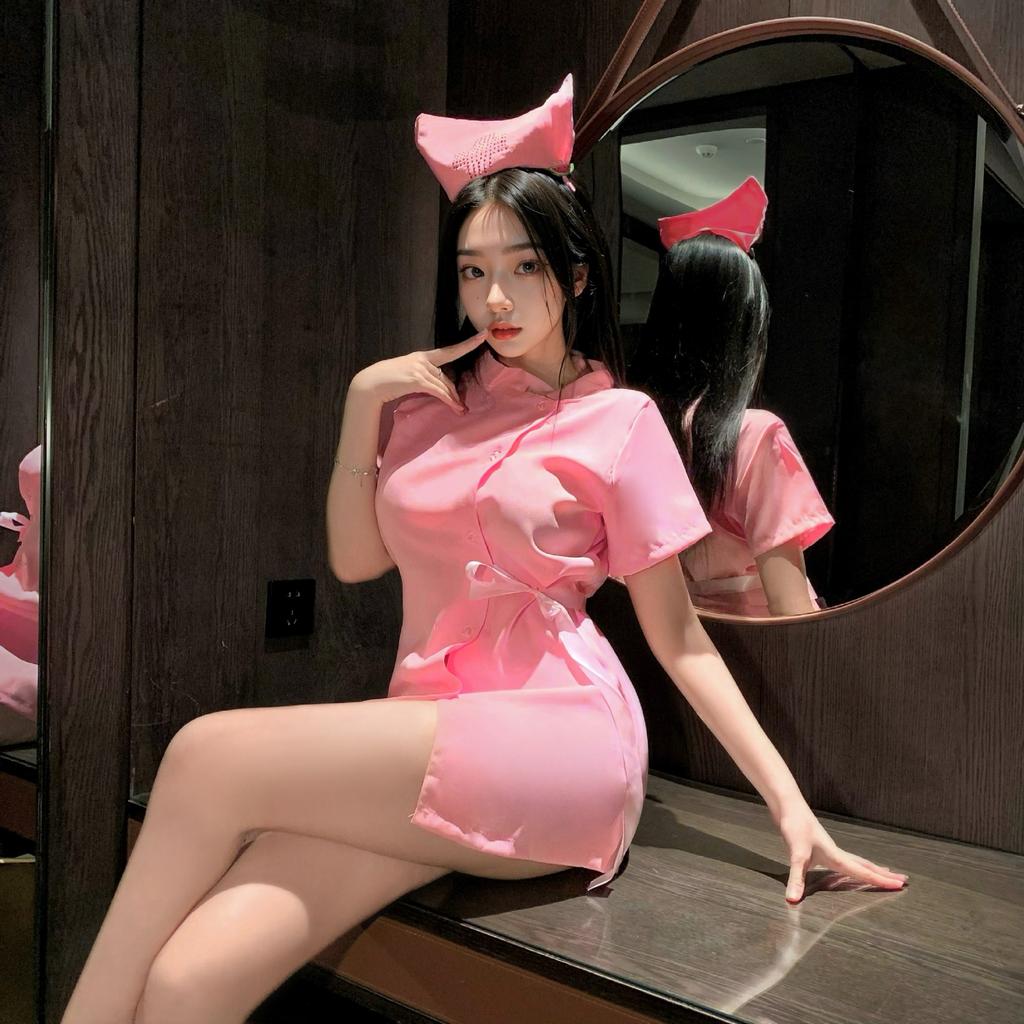 Sex lingerie powder nurse outfit pure desire bed cosplay sexy uniform suit seduction cosplay