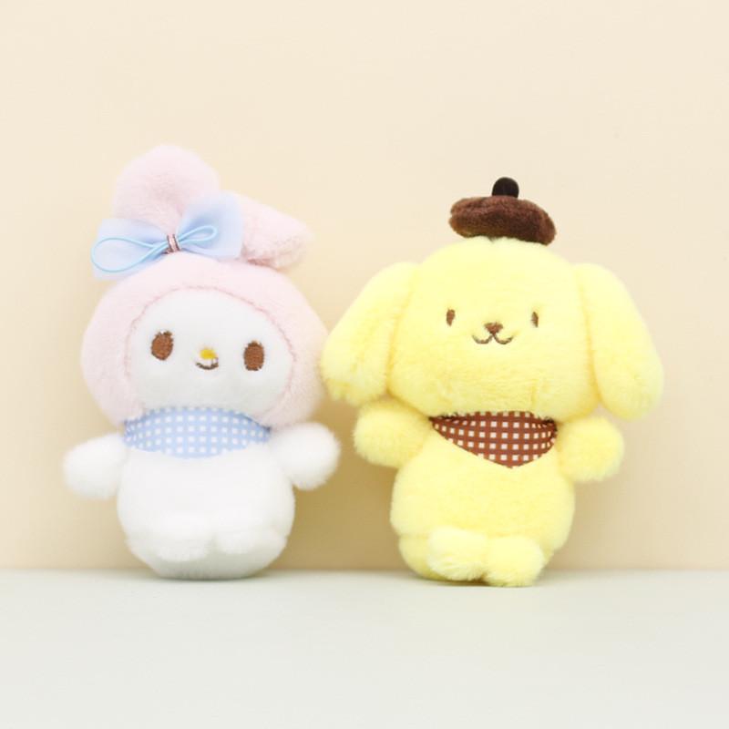 Adorable Kawaii Sanrio Plush Toy Keychain Soft Pp Cotton Stuffed Animal Doll