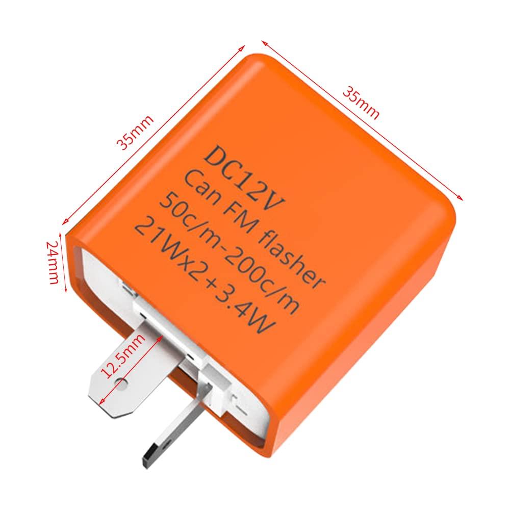 Color: Orange Total: 5 Turn Signal Relay Motorcycle Turn Signal