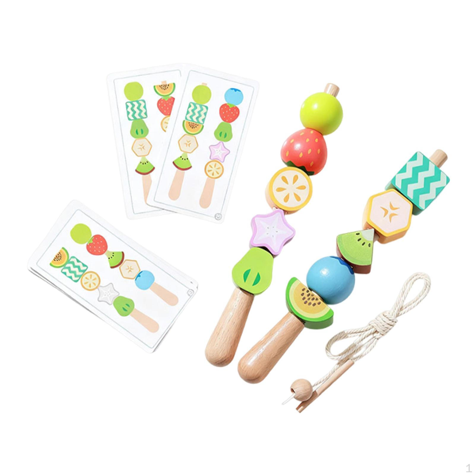 

Игрушка-башня из бусин для развития мелкой моторики, Строительные блоки, Обучение в дороге Style A