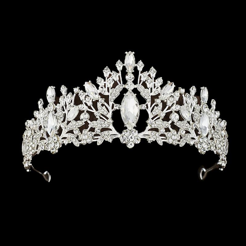 European and American Bride Crown Hair Accessories Crown Dress Accessories  Wedding Styling Headwear for Women