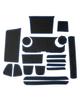 WEIPIN 2025 Suzuki Hustler Interior Rubber and Easy Custom Parts for the Hustler Blue (2nd Generation) Mat, Anti-Slip Stain-Resistant, Durable,