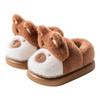 Bear children's bag and cotton shoes autumn and winter boys home cute warm and non-slip small medium and large baby cotton slippers girl