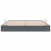 Ottoman Bed Frame with Storage Dark Gray 200 x 200 cm Velvet