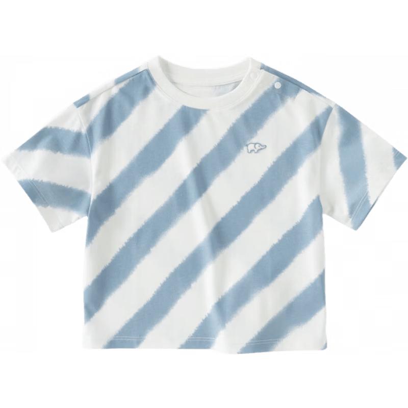 DAVE & BELLA Boys  Cooling Anti-bacterial Striped Short-Sleeve T-Shirt 100 cm
