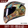 Full Face Motorcycle Helmet Men Women DOT Certified ABS Retro Style Universal Fit Scooter ATV Kart Riding