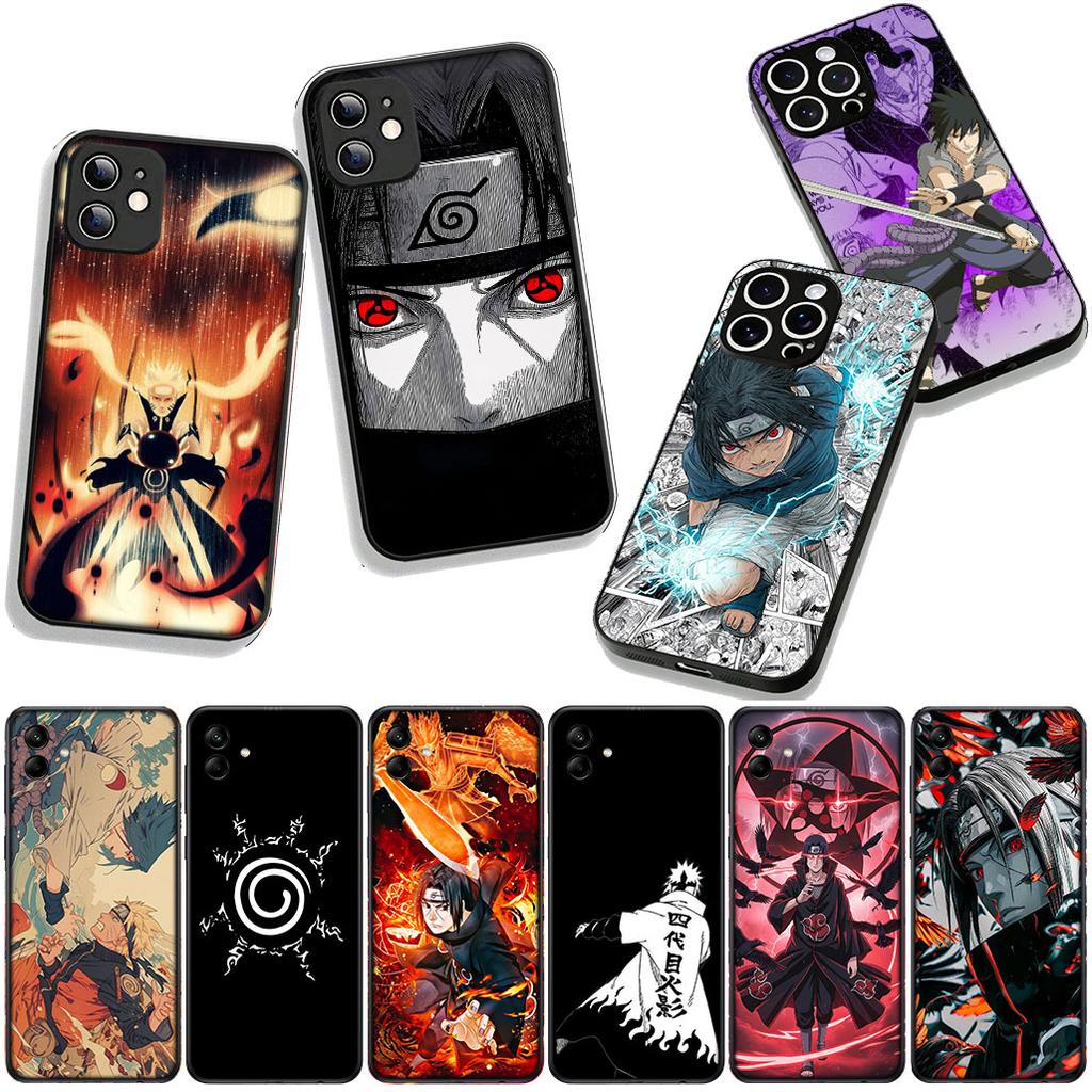 for Motorola Moto G54 G05 G24 G45 G55 G75 G85 G15 G57 G86 Power Edge 50 30 Ultra Fusion neo Pro Case Narutos Sasuke Uchiha Anime