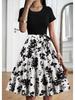 2025 European Retro Patchwork Women's Dress, Chinese Style, Elegant New Design