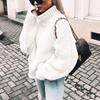 Autumn and Winter Sweater Women's New Style Curled High Collar Batwing Sleeve Knitted Sweater