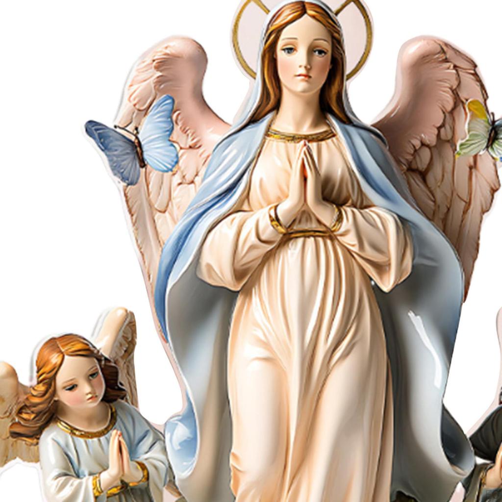 2D Acrylic Sign Holy Family Ornament Scene Layout DIY Crafting Religious Christmas Decor Tabletop