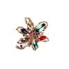 A Light Luxury and High-end Diamond-encrusted Floral Brooch, A Women's Niche Design Accessory Pin for A Suit Jacket