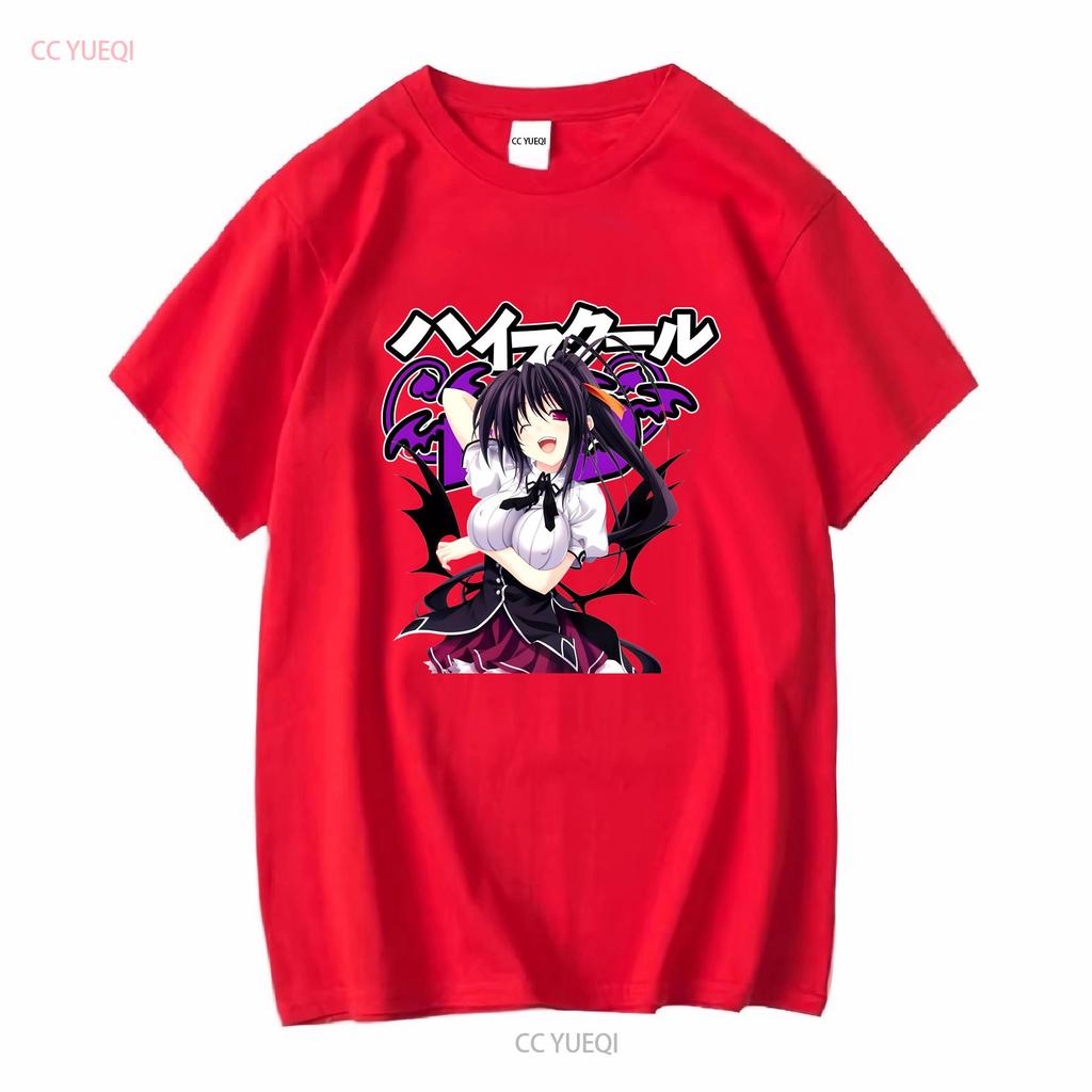 Akeno Himejima High School Dxd Essential T Shirt All Size Vintage Washed Slightly Breathable Designer Clothes Casual Fashion