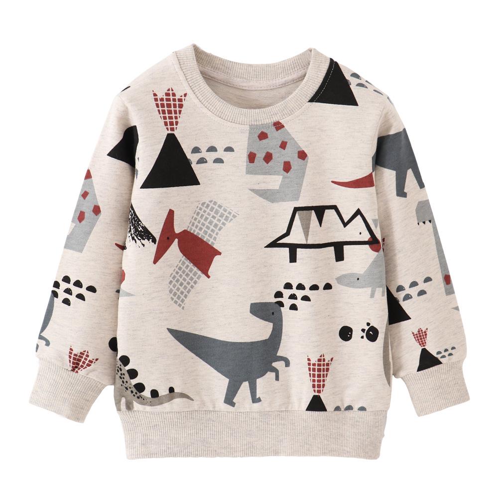 Boys Cartoon Knitted Cotton Sweatshirt - Long Sleeve Autumn European & American Style 7T (140)