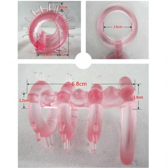 Master Triple Ticklers Cock Ring Sex Products Passion Silicone for Men Solar Erotic Extender Delay Penis Rings Sex