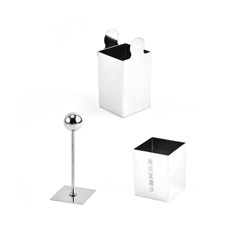 304 Stainless Steel Tofu Press Mold Daisy Design Multi Purpose Kitchen Tool for Soft Foods Cheese Fruits