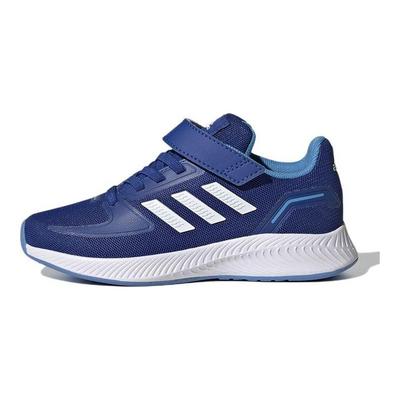 Runfalcon 2.0 K Trwałe Oddychające Buty do Biegania z Niskim Cholewkiem Dziecięce Trampki Niebieskie HR1393