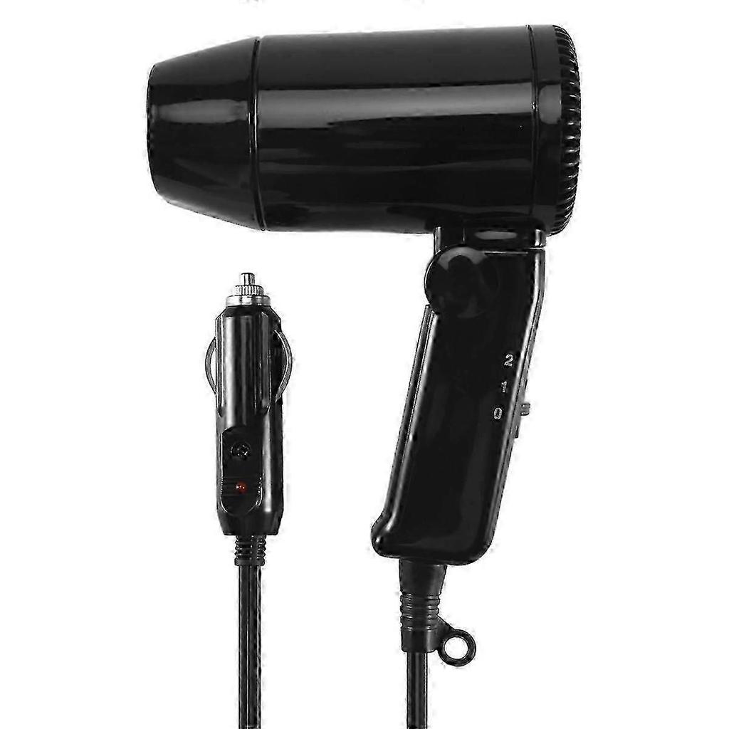 Portable car hair dryer 12V DC foldable 216W hot air