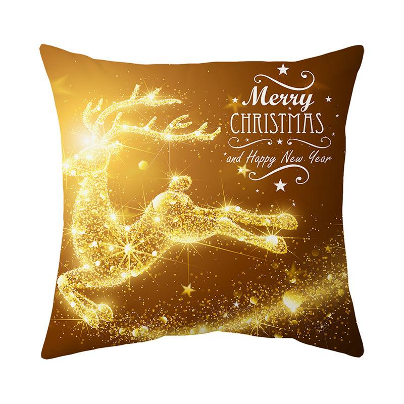 Cartoon Christmas Holiday Home Cute Pillow Cover Holiday Gift Nap Sofa Car Gift Pillow