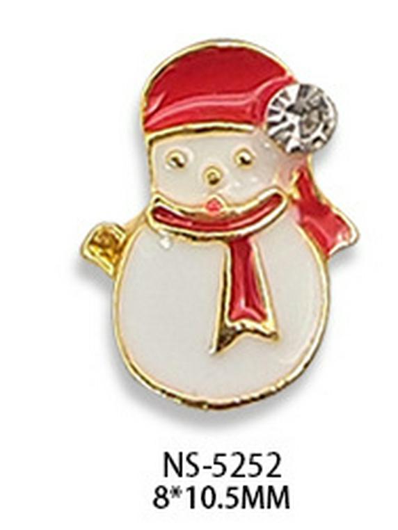 Christmas Nail Art Accessories: Festive Drills & Decorations with Trees, Santa, Deer & Snowman Designs