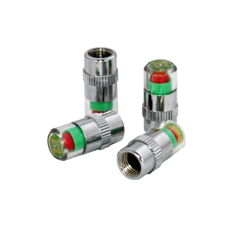 

4 шт. Индикатор давления в шинах автомобиля, манометр для шин, индикатор оповещения, мониторинг крышки клапана, датчик внешнего обнаружения клапана