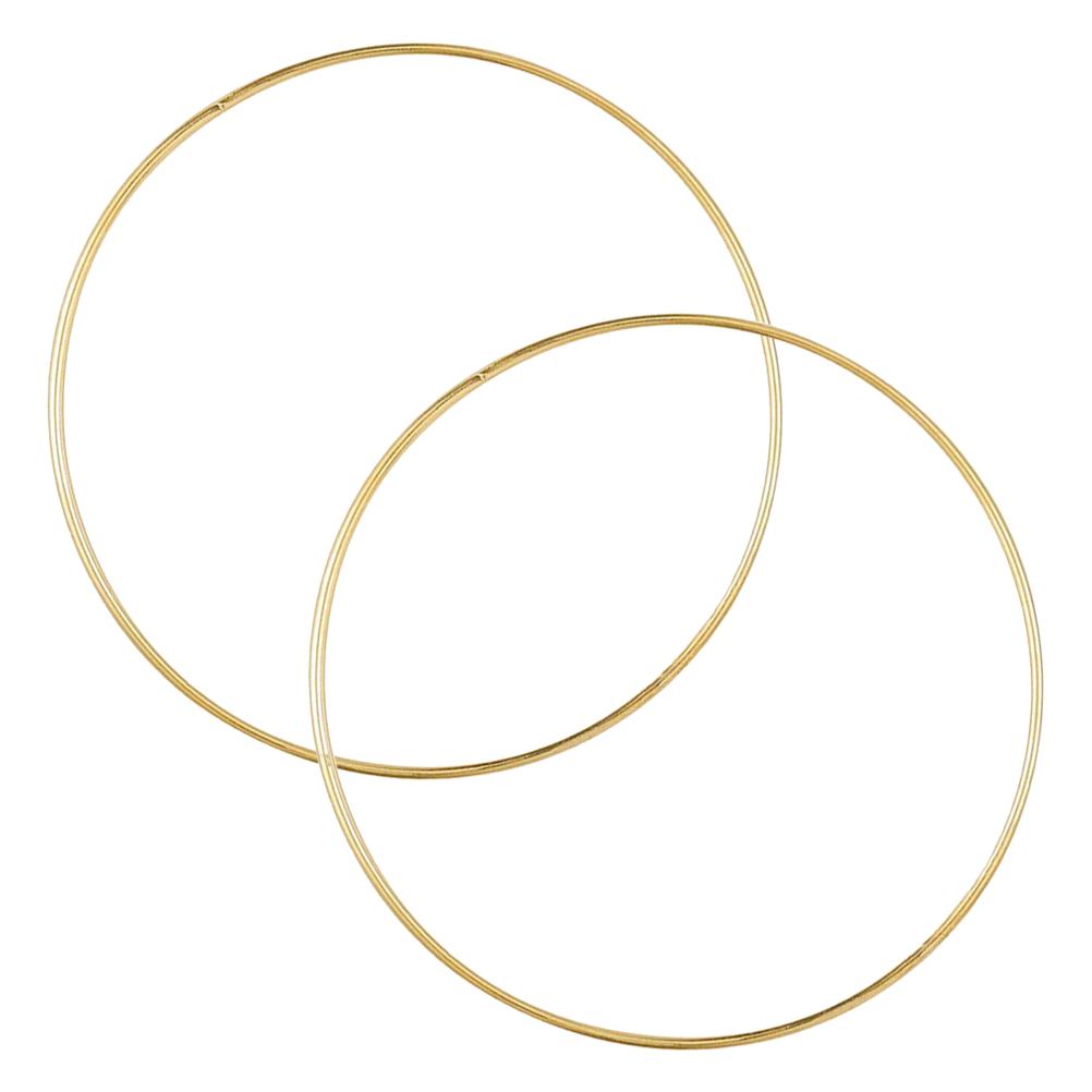 2Pcs Dream Catcher Frame Windchime Ring Metal Crafting Ring Metal Rings for DIY