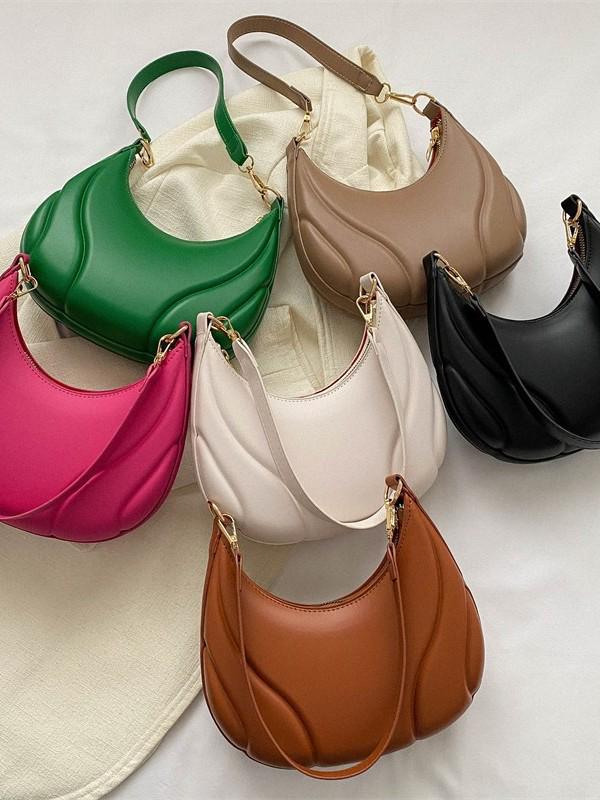 Autumn 2025 Women's Soft Leather Shoulder Bag - Trendy Niche Design, Versatile Underarm Bag for Commuting