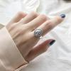 Korea Dongdaemun Ring Hip-hop Style Ins Punk Cross Retro Pattern Ring Female Trend