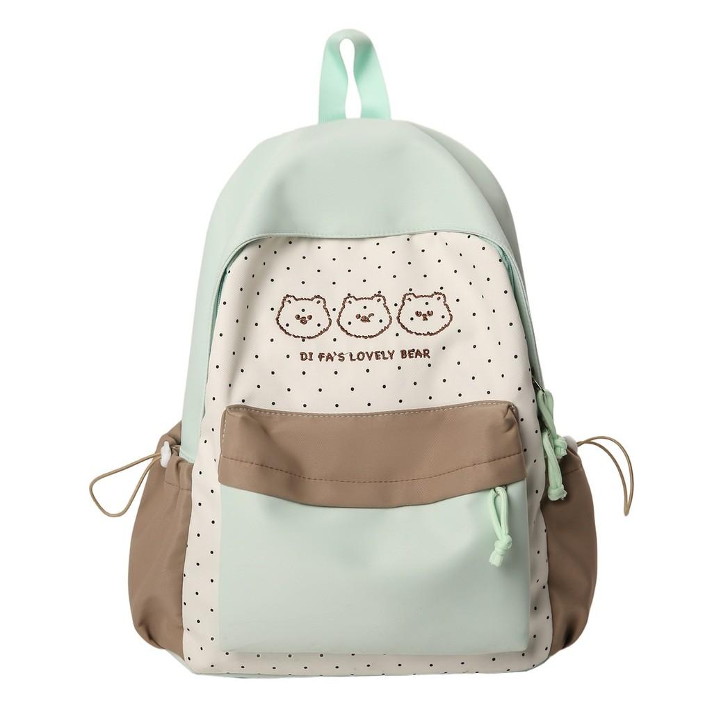 Style Student Backpack With Breathable Nylon For High School Girls And Boys