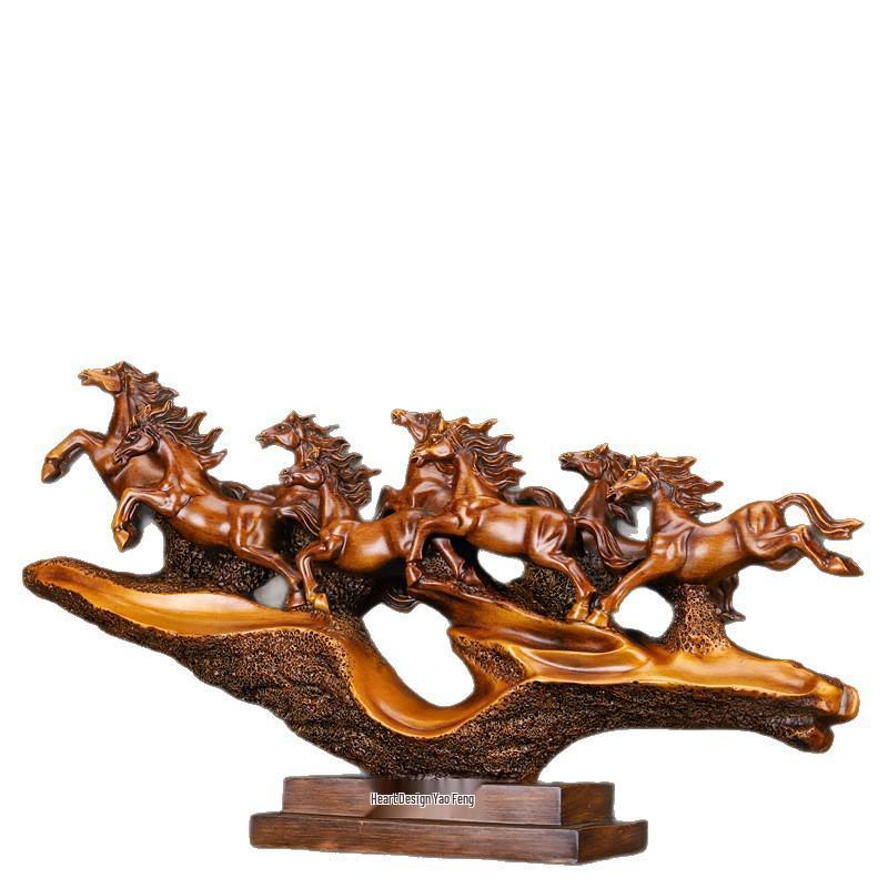 Bestseller Ma Dao Cheng Gong Pferdefigur - Perfekt für Foyer, Wohnzimmer, Weinschrank oder Büro; Ideales Einweihungs- oder Eröffnungsgeschenk.