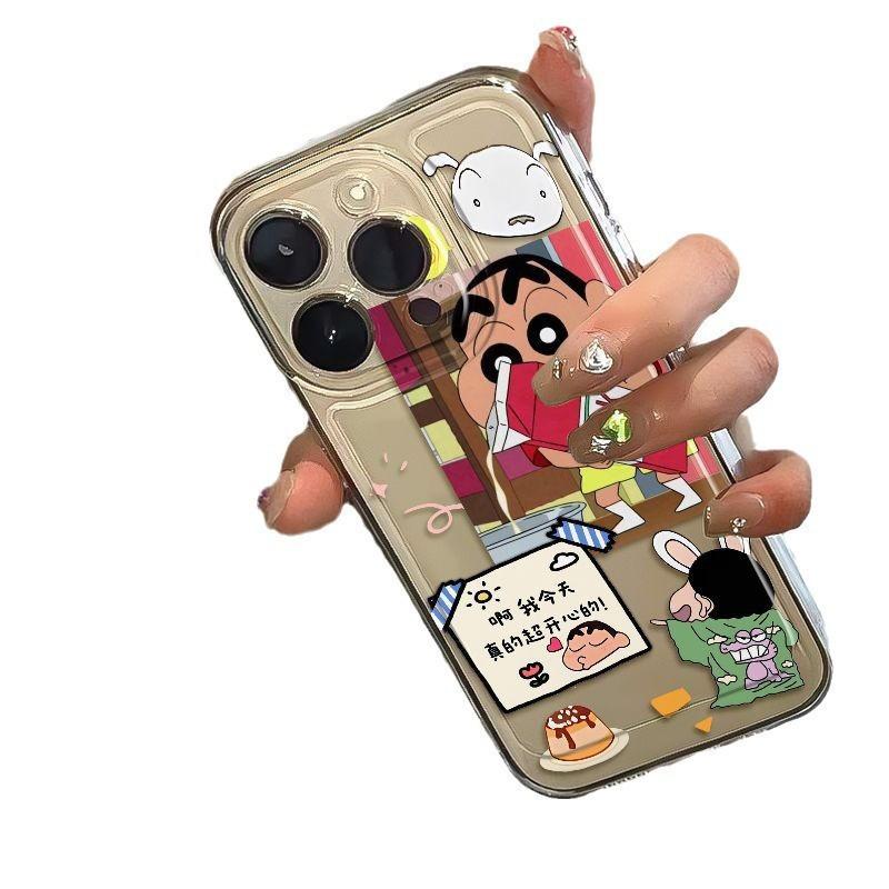Cartoon cute little new iPhone15Promax mobile phone case 14 girl 13 creative 12 simple 11 all-inclusive XS