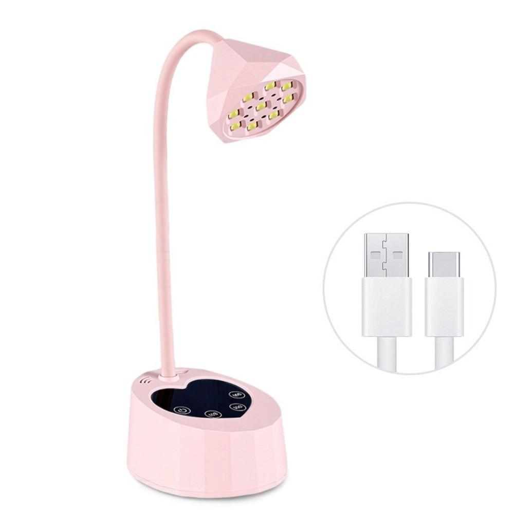With 4 Timer Settings Rechargeable Nail Lamp 360° Bendable Drying Nail Dryer  Nail Care