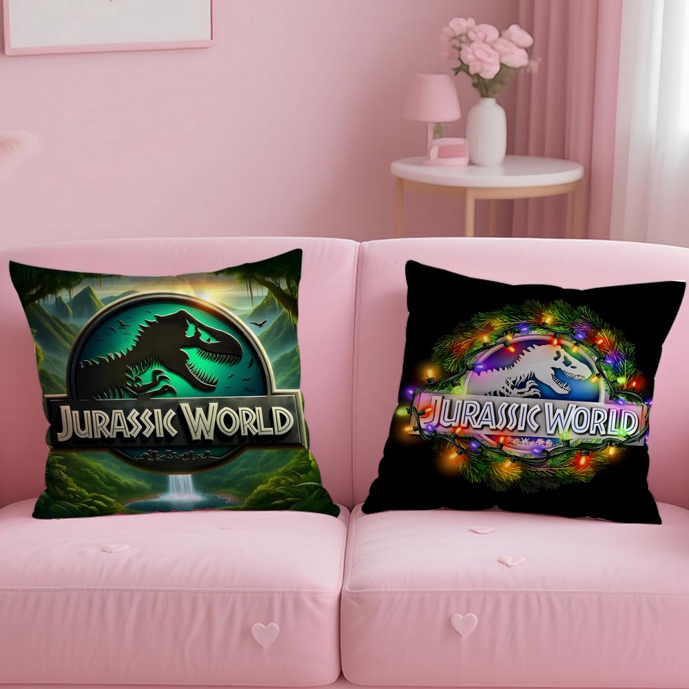 J-Jurassic W-World Movie Cushion Cover Comfortable Reversible Pillow Cover Ideal for Car Sofa Bedroom & Beyond